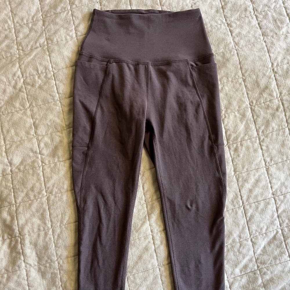 Beyond Yoga Spacedye Out Of Pocket High Waisted Midi Legging Purple Haze S